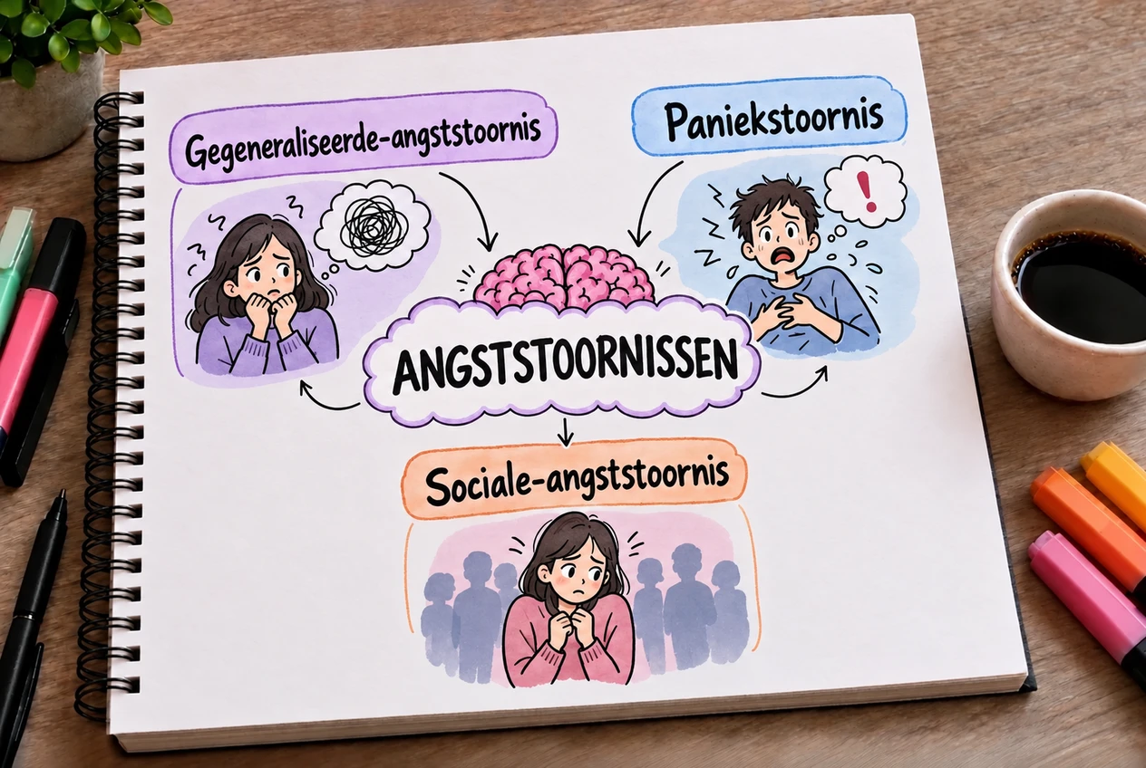 Mindmap: Angststoornissen