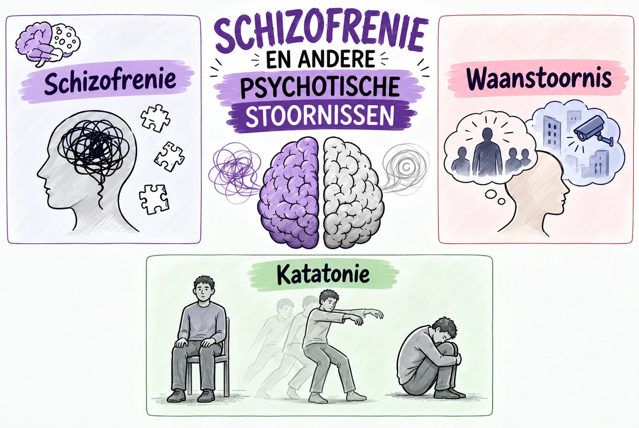 Mindmap: Schizofrenie en andere psychotische stoornissen